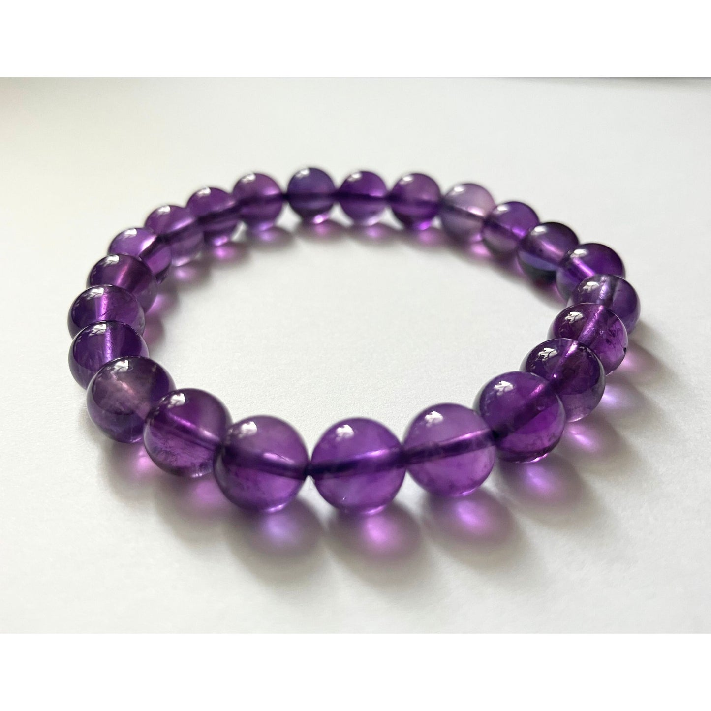 ウルグアイ産 天然アメジストブレスレット｜スタンダードクラス・やさしい紫が心を癒す天然石