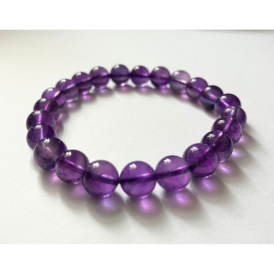 ウルグアイ産 天然アメジストブレスレット｜スタンダードクラス・やさしい紫が心を癒す天然石