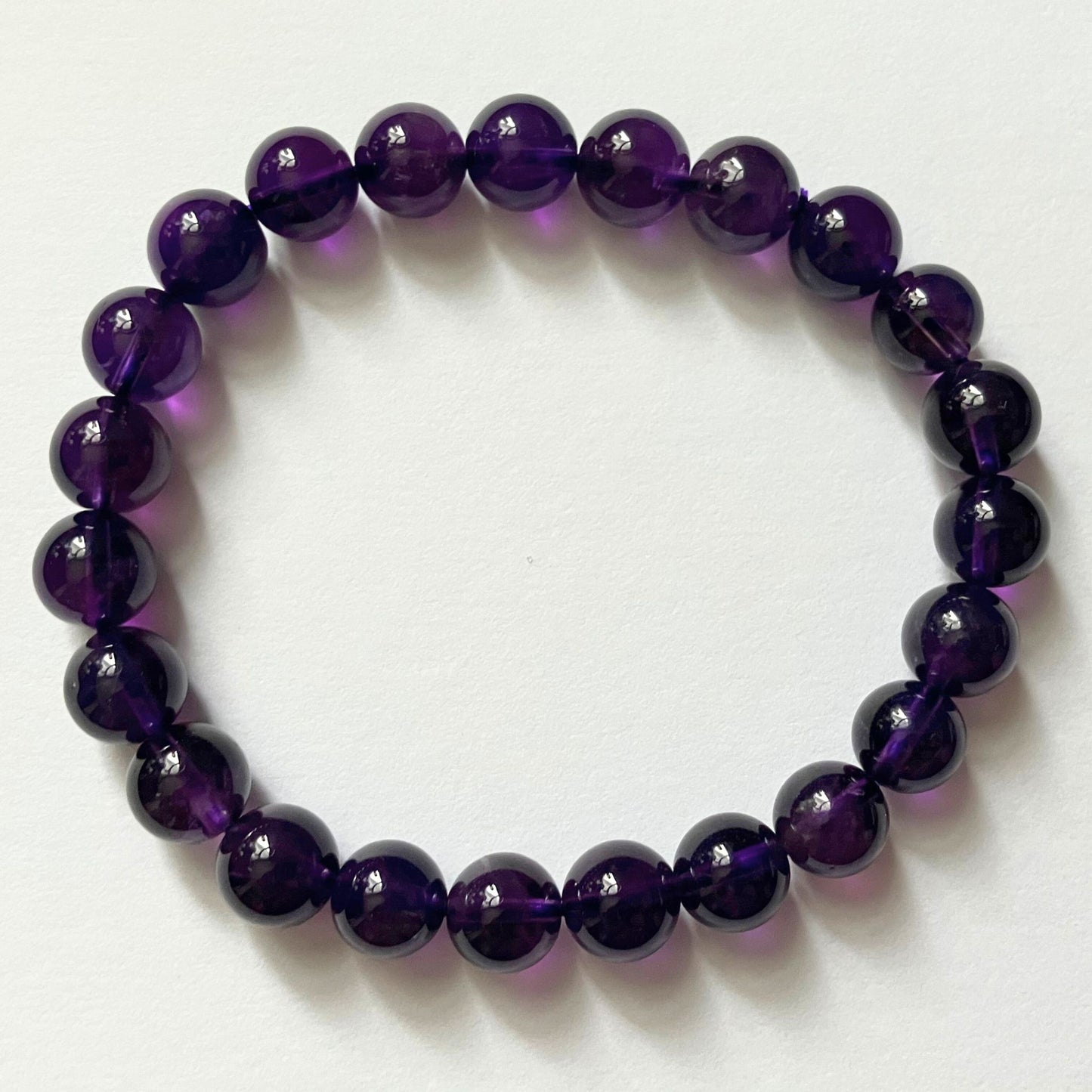 ウルグアイ産 天然アメジストブレスレット｜プレミアムクラス・濃厚な紫が宿す高貴な輝き