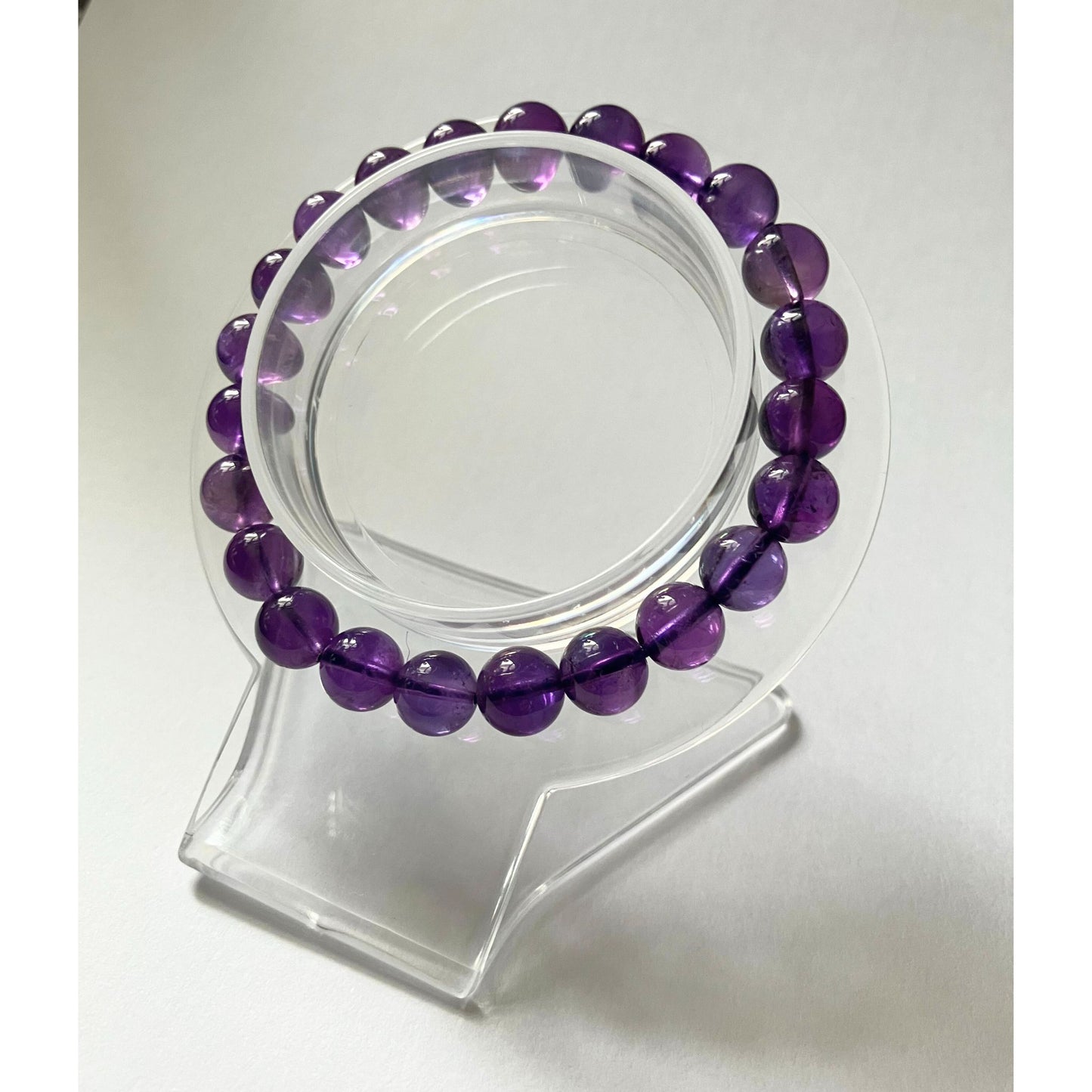 ウルグアイ産 天然アメジストブレスレット｜スタンダードクラス・やさしい紫が心を癒す天然石
