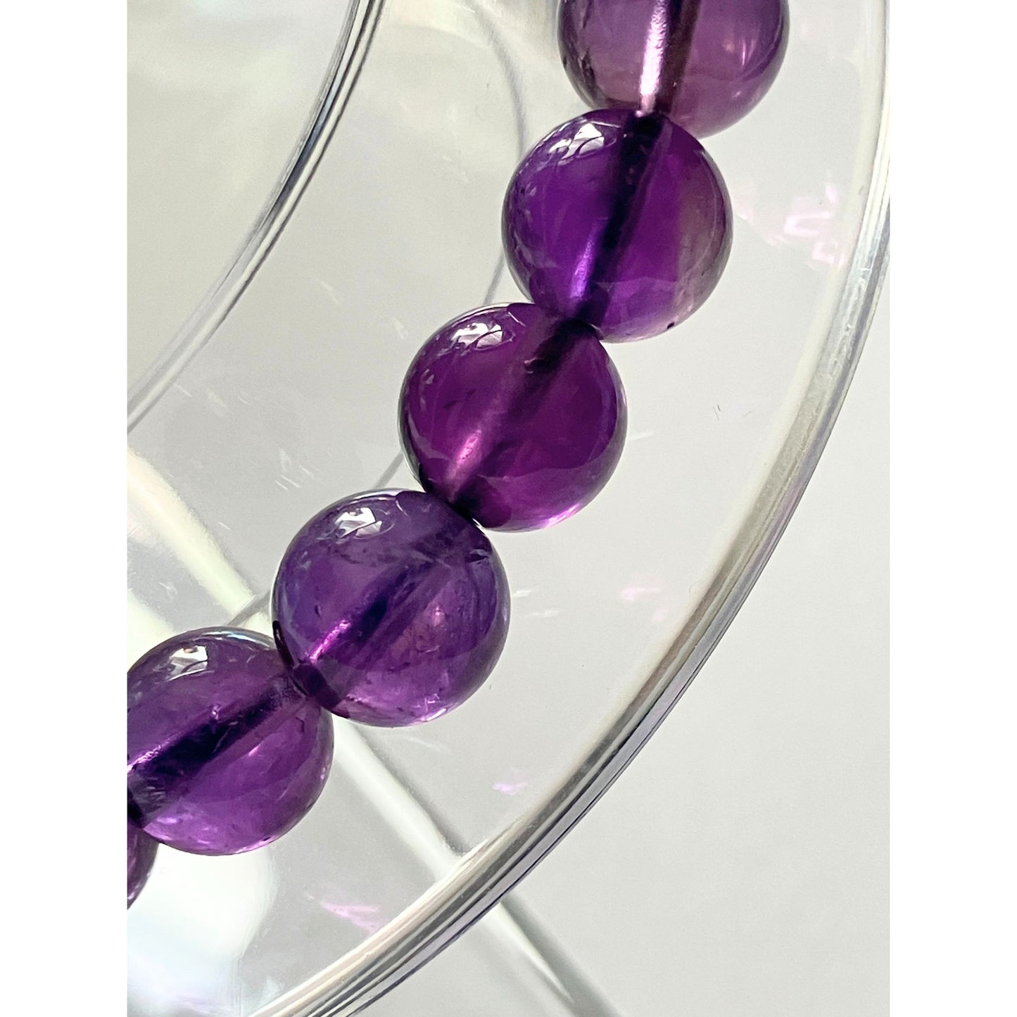 ウルグアイ産 天然アメジストブレスレット｜スタンダードクラス・やさしい紫が心を癒す天然石