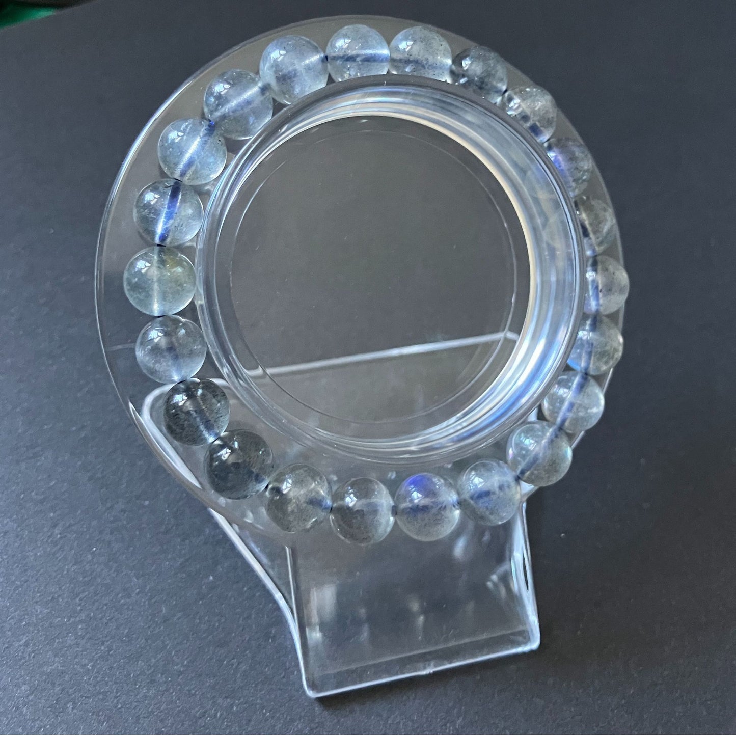 スリランカ産 天然ラブラドライトブレスレット（通称 ブルームーンストーン）｜プレミアムクラス・男女兼用・高透明度と鮮やかな光