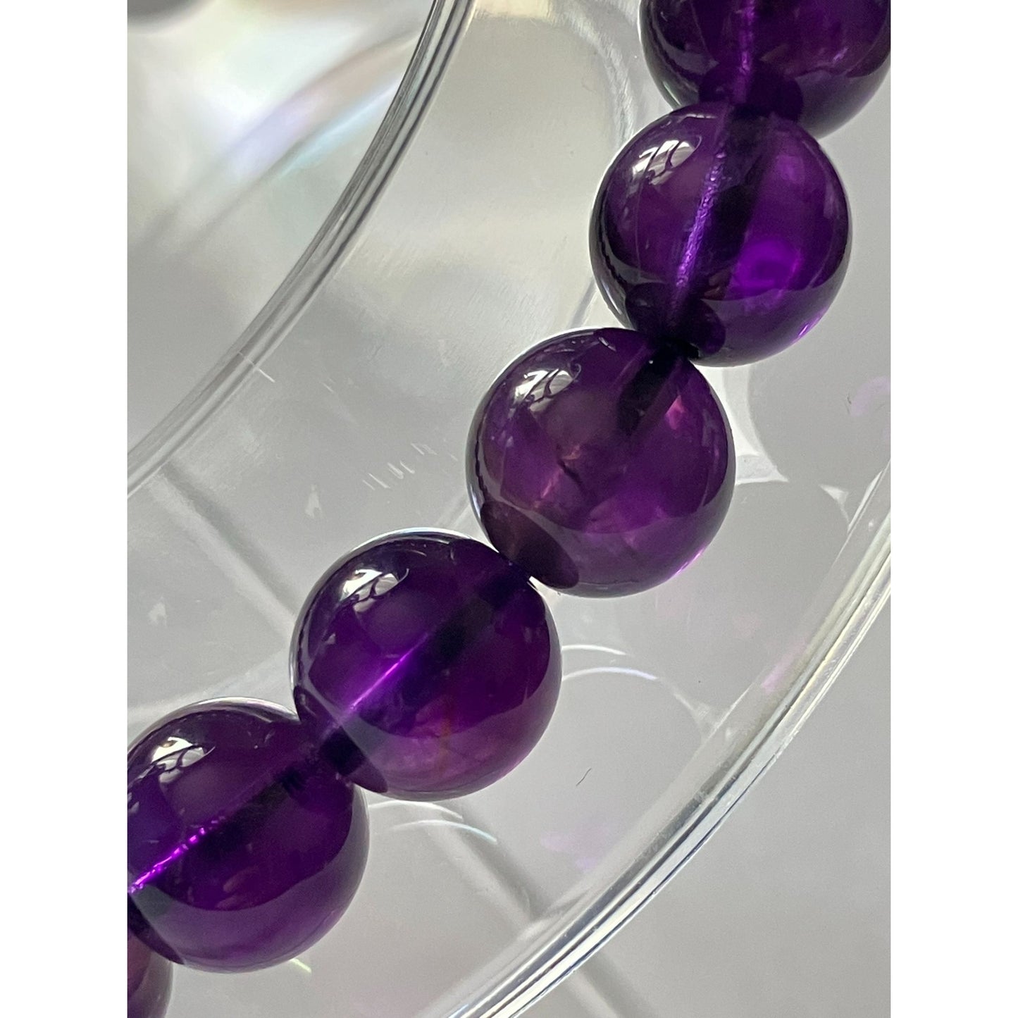 ウルグアイ産 天然アメジストブレスレット｜プレミアムクラス・濃厚な紫が宿す高貴な輝き