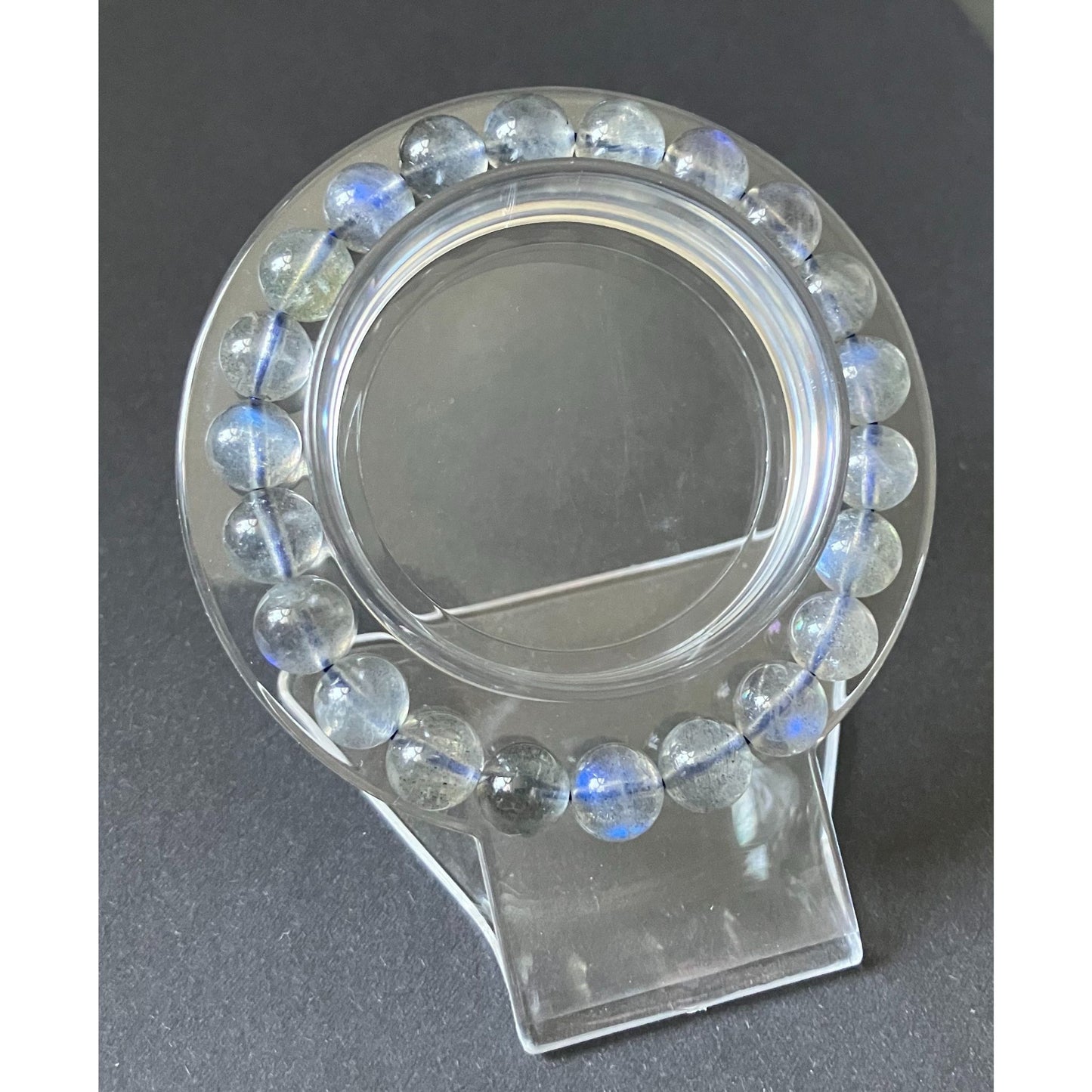 スリランカ産 天然ラブラドライトブレスレット（通称 ブルームーンストーン）｜スタンダードクラス・男女兼用・穏やかな月光の輝き