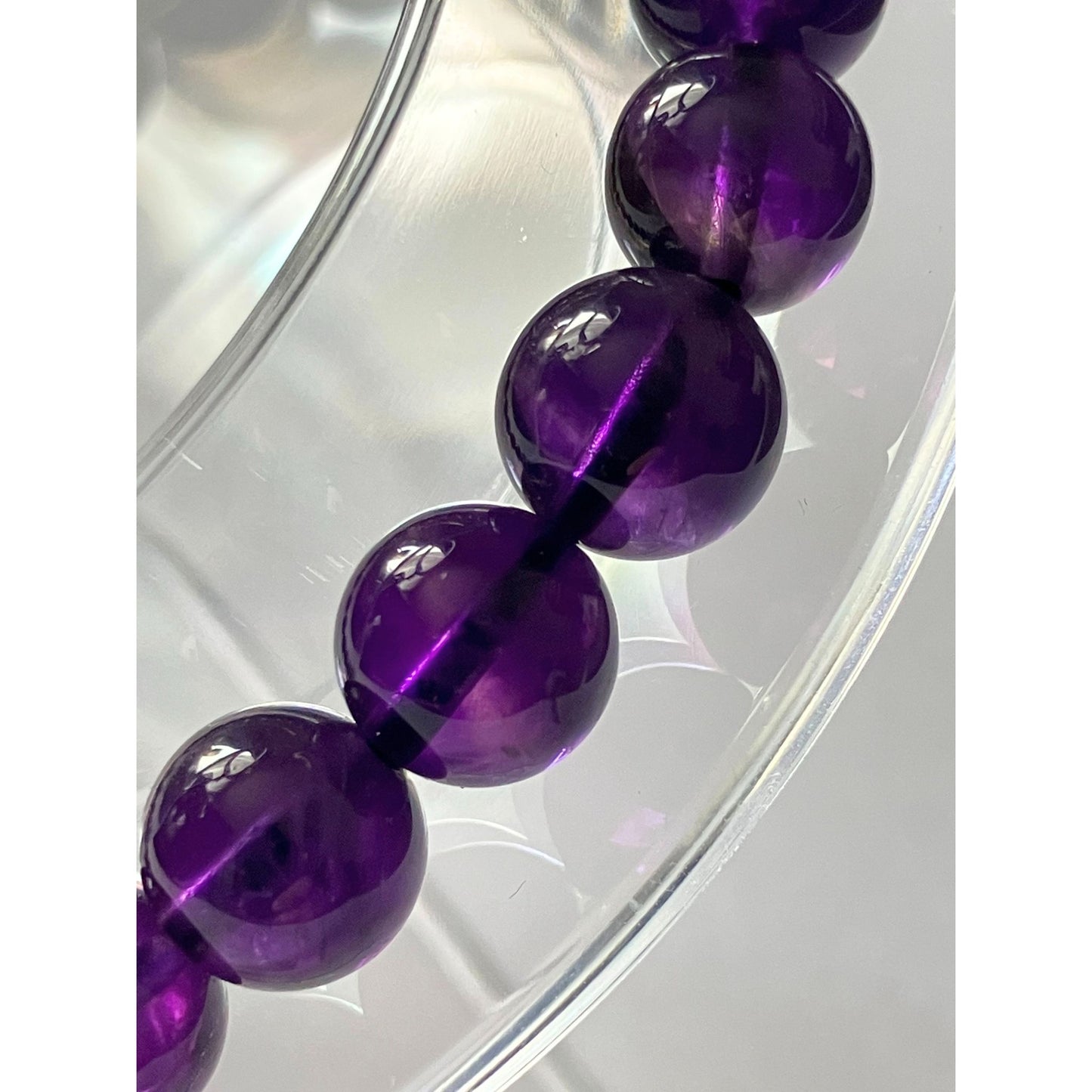 ウルグアイ産 天然アメジストブレスレット｜プレミアムクラス・濃厚な紫が宿す高貴な輝き