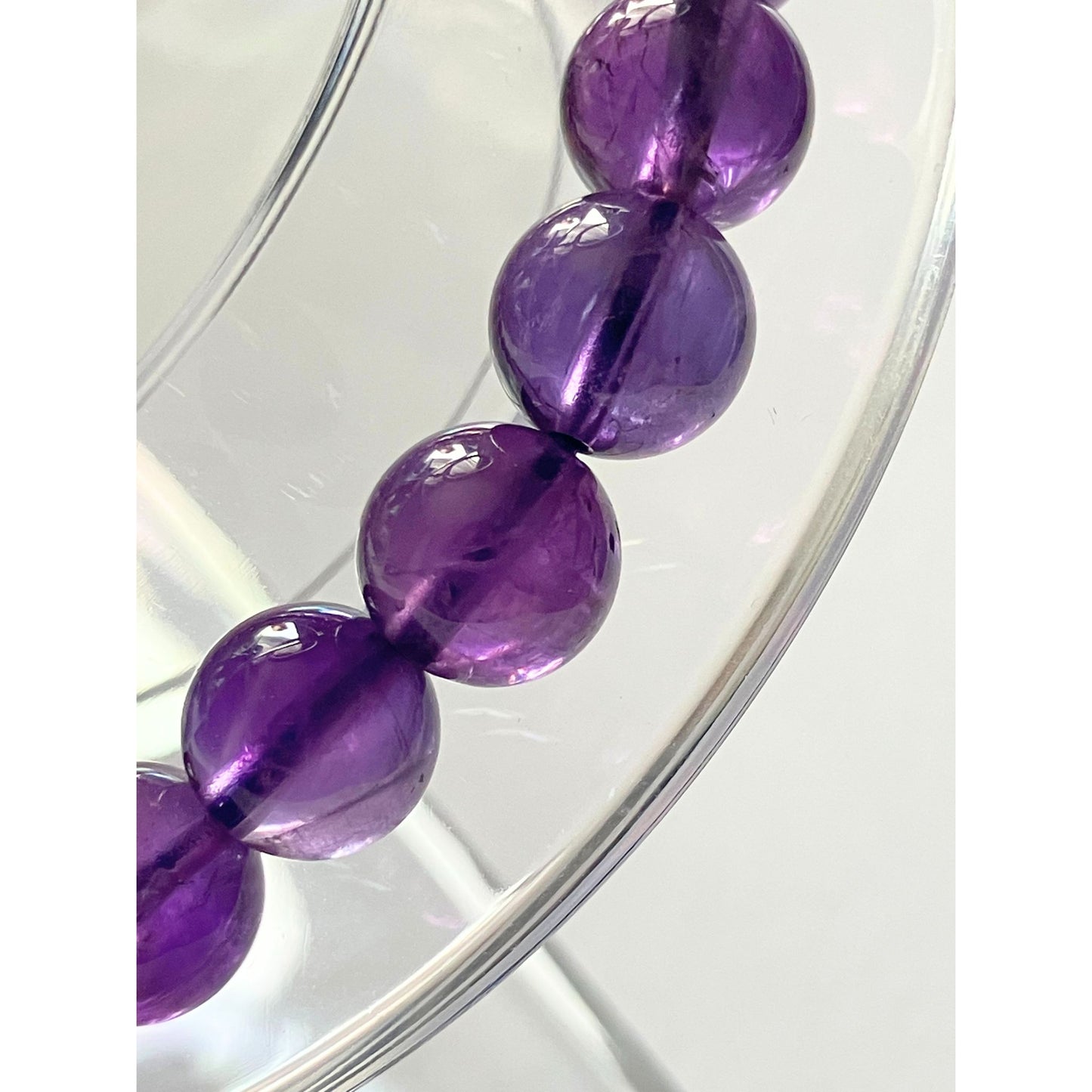 ウルグアイ産 天然アメジストブレスレット｜スタンダードクラス・やさしい紫が心を癒す天然石