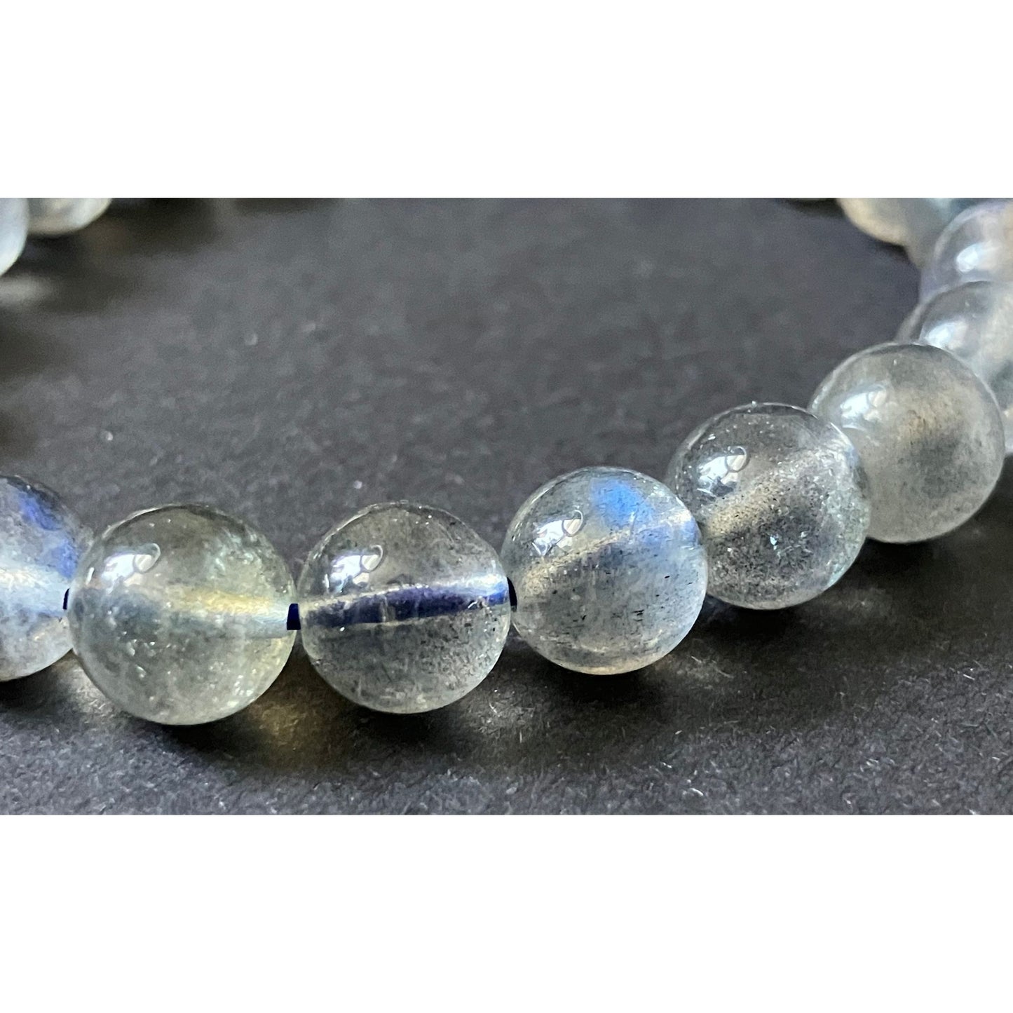 スリランカ産 天然ラブラドライトブレスレット（通称 ブルームーンストーン）｜スタンダードクラス・男女兼用・穏やかな月光の輝き